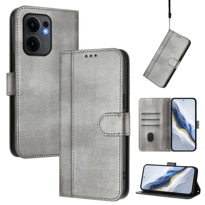Line Splicing Buckle Retro Leather Phone Case, For OPPO Reno13 F 5G Global / 4G India, For OPPO Reno16 F 5G / Reno16 FS 5G, For OPPO Reno16 5G / Reno16 Pro 5G Global, For OPPO Find X9s Pro, For OPPO Find X9 Ultra, For OPPO Find X9, For OPPO A6 GT 5G   ...