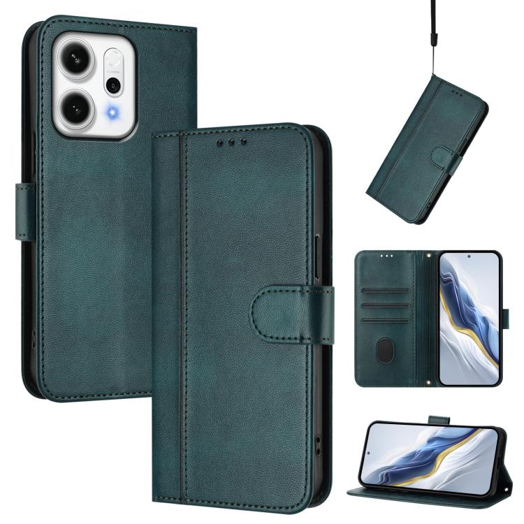 Line Splicing Buckle Retro Leather Phone Case, For OPPO A5 5G Global, For OPPO Reno14 Pro Global, For OPPO Reno14 Global, For OPPO Find X8s+ 5G, For OPPO Find X8s 5G, For OPPO Find X8 Ultra 5G, For OPPO F29 5G Global, For OPPO A5 Pro 5G Global         ...