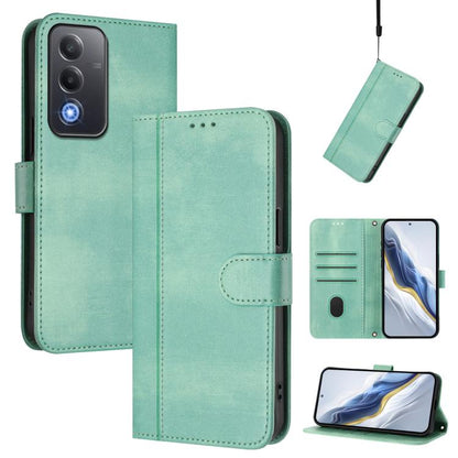 Line Splicing Buckle Retro Leather Phone Case, For OPPO A5 5G Global, For OPPO Reno14 Pro Global, For OPPO Reno14 Global, For OPPO Find X8s+ 5G, For OPPO Find X8s 5G, For OPPO Find X8 Ultra 5G, For OPPO F29 5G Global, For OPPO A5 Pro 5G Global         ...