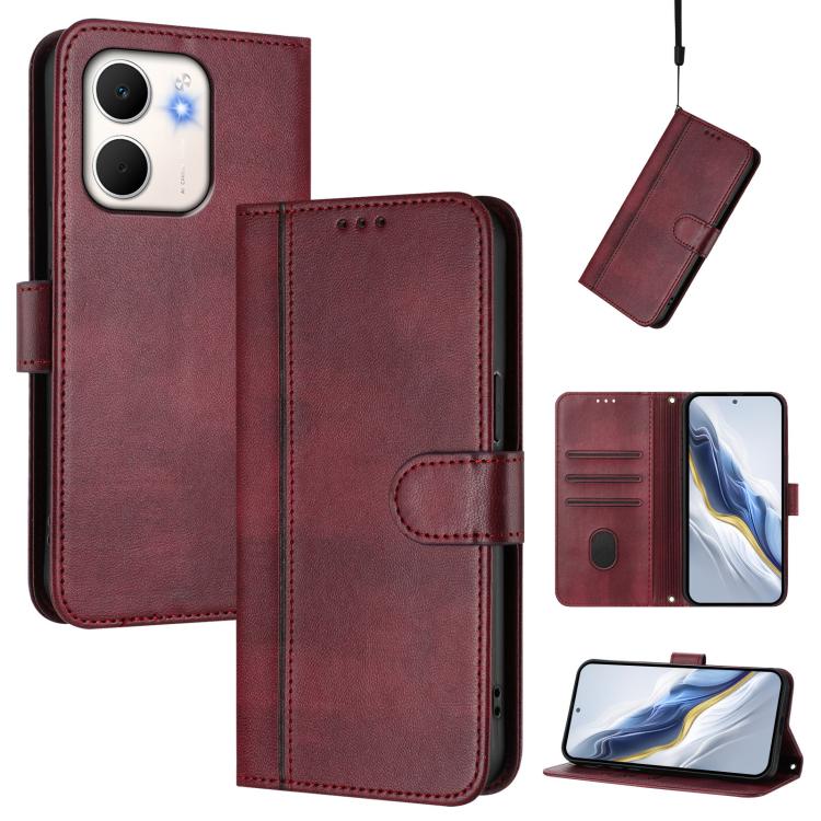 Line Splicing Buckle Retro Leather Phone Case, For OPPO Reno13 F 5G Global / 4G India, For OPPO Reno16 F 5G / Reno16 FS 5G, For OPPO Reno16 5G / Reno16 Pro 5G Global, For OPPO Find X9s Pro, For OPPO Find X9 Ultra, For OPPO Find X9, For OPPO A6 GT 5G   ...