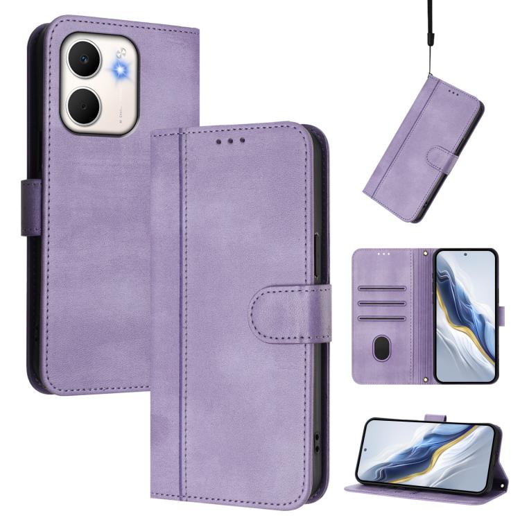Line Splicing Buckle Retro Leather Phone Case, For OPPO Reno13 F 5G Global / 4G India, For OPPO Reno16 F 5G / Reno16 FS 5G, For OPPO Reno16 5G / Reno16 Pro 5G Global, For OPPO Find X9s Pro, For OPPO Find X9 Ultra, For OPPO Find X9, For OPPO A6 GT 5G   ...