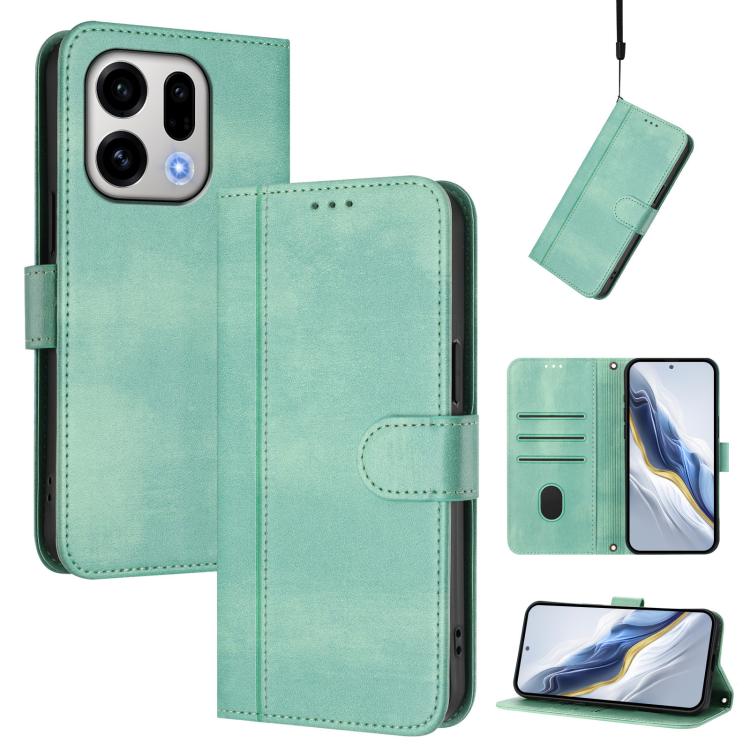 Line Splicing Buckle Retro Leather Phone Case, For OPPO Reno13 F 5G Global / 4G India, For OPPO Reno16 F 5G / Reno16 FS 5G, For OPPO Reno16 5G / Reno16 Pro 5G Global, For OPPO Find X9s Pro, For OPPO Find X9 Ultra, For OPPO Find X9, For OPPO A6 GT 5G   ...