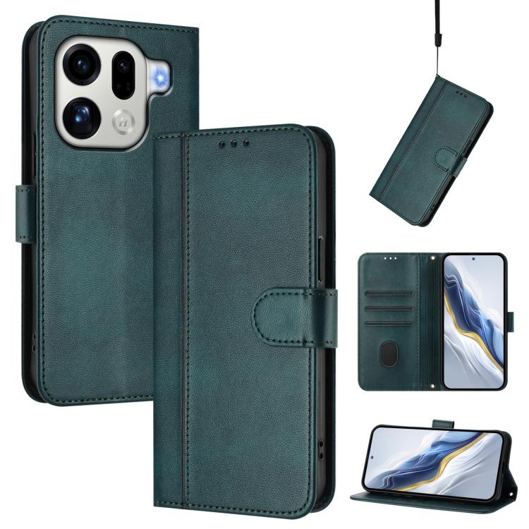 Line Splicing Buckle Retro Leather Phone Case, For OPPO Reno13 F 5G Global / 4G India, For OPPO Reno16 F 5G / Reno16 FS 5G, For OPPO Reno16 5G / Reno16 Pro 5G Global, For OPPO Find X9s Pro, For OPPO Find X9 Ultra, For OPPO Find X9, For OPPO A6 GT 5G   ...