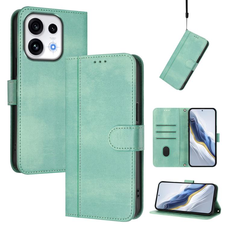 Line Splicing Buckle Retro Leather Phone Case, For OPPO Reno13 F 5G Global / 4G India, For OPPO Reno16 F 5G / Reno16 FS 5G, For OPPO Reno16 5G / Reno16 Pro 5G Global, For OPPO Find X9s Pro, For OPPO Find X9 Ultra, For OPPO Find X9, For OPPO A6 GT 5G   ...
