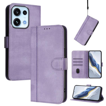 Line Splicing Buckle Retro Leather Phone Case, For OPPO Reno13 F 5G Global / 4G India, For OPPO Reno16 F 5G / Reno16 FS 5G, For OPPO Reno16 5G / Reno16 Pro 5G Global, For OPPO Find X9s Pro, For OPPO Find X9 Ultra, For OPPO Find X9, For OPPO A6 GT 5G   ...