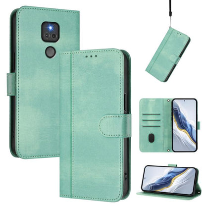 Line Splicing Buckle Retro Leather Phone Case, For Motorola Moto G Play 2021, For Motorola Moto G Stylus 5G 2021, For Motorola Moto G Stylus 4G 2021