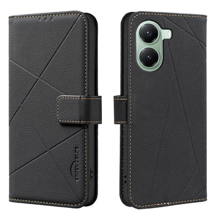 Geometric Pattern RFID Leather Phone Case, For Redmi 15 5G Global / 15 4G SEA 169.5mm, For Redmi Turbo 4 Pro, For Redmi Turbo 4, For Redmi 14C, For Redmi Note 14 5G, For Redmi Note 14 Pro 4G, For Redmi Note 14 4G 16.25mm                                ...