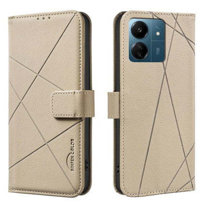 Geometric Pattern RFID Leather Phone Case, For Redmi 15 5G Global / 15 4G SEA 169.5mm, For Redmi Turbo 4 Pro, For Redmi Turbo 4, For Redmi 14C, For Redmi Note 14 5G, For Redmi Note 14 Pro 4G, For Redmi Note 14 4G 16.25mm                                ...