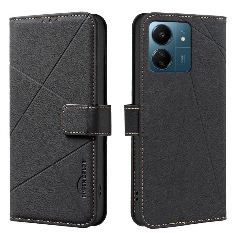 Geometric Pattern RFID Leather Phone Case, For Redmi 15 5G Global / 15 4G SEA 169.5mm, For Redmi Turbo 4 Pro, For Redmi Turbo 4, For Redmi 14C, For Redmi Note 14 5G, For Redmi Note 14 Pro 4G, For Redmi Note 14 4G 16.25mm                                ...