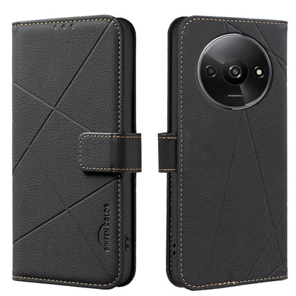 Geometric Pattern RFID Leather Phone Case, For Redmi 15 5G Global / 15 4G SEA 169.5mm, For Redmi Turbo 4 Pro, For Redmi Turbo 4, For Redmi 14C, For Redmi Note 14 5G, For Redmi Note 14 Pro 4G, For Redmi Note 14 4G 16.25mm                                ...