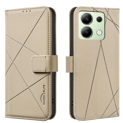 Geometric Pattern RFID Leather Phone Case, For Redmi 15 5G Global / 15 4G SEA 169.5mm, For Redmi Turbo 4 Pro, For Redmi Turbo 4, For Redmi 14C, For Redmi Note 14 5G, For Redmi Note 14 Pro 4G, For Redmi Note 14 4G 16.25mm                                ...