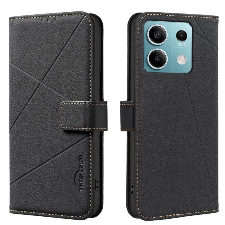 Geometric Pattern RFID Leather Phone Case, For Redmi 15 5G Global / 15 4G SEA 169.5mm, For Redmi Turbo 4 Pro, For Redmi Turbo 4, For Redmi 14C, For Redmi Note 14 5G, For Redmi Note 14 Pro 4G, For Redmi Note 14 4G 16.25mm                                ...