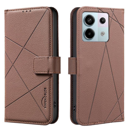 Geometric Pattern RFID Leather Phone Case, For Redmi Note 13 Pro 5G, For Redmi K60 Ultra, For Redmi K70 / K70 Pro, For Redmi 12 4G, For Redmi Note 12 Turbo, For Redmi Note 11 / 11S / 12S 6.43inch, For Redmi Note 12 4G, For Redmi 12C                    ...