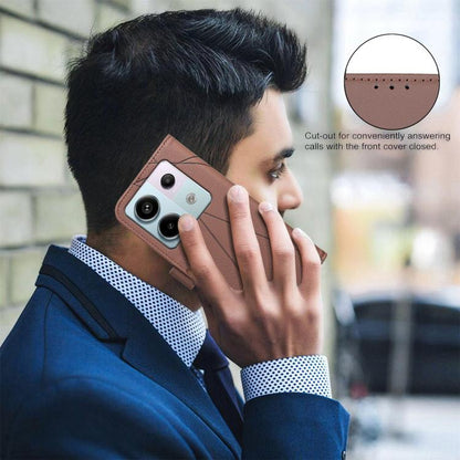 Geometric Pattern RFID Leather Phone Case, For Redmi Note 13 Pro 5G, For Redmi K60 Ultra, For Redmi K70 / K70 Pro, For Redmi 12 4G, For Redmi Note 12 Turbo, For Redmi Note 11 / 11S / 12S 6.43inch, For Redmi Note 12 4G, For Redmi 12C                    ...
