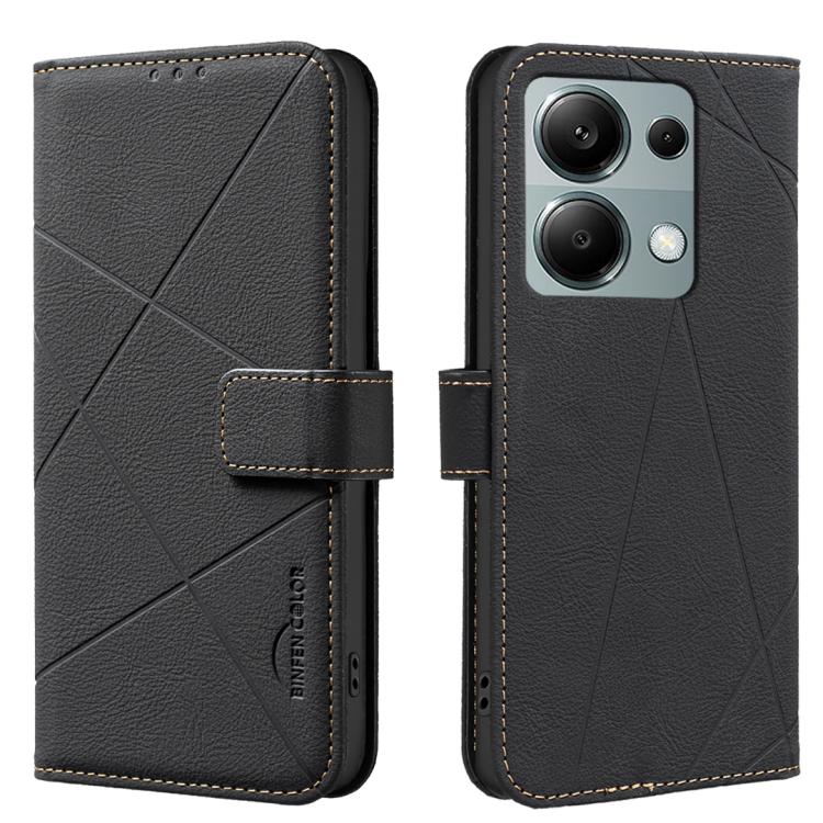Geometric Pattern RFID Leather Phone Case, For Redmi 15 5G Global / 15 4G SEA 169.5mm, For Redmi Turbo 4 Pro, For Redmi Turbo 4, For Redmi 14C, For Redmi Note 14 5G, For Redmi Note 14 Pro 4G, For Redmi Note 14 4G 16.25mm                                ...