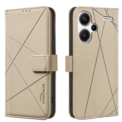 Geometric Pattern RFID Leather Phone Case, For Redmi 15 5G Global / 15 4G SEA 169.5mm, For Redmi Turbo 4 Pro, For Redmi Turbo 4, For Redmi 14C, For Redmi Note 14 5G, For Redmi Note 14 Pro 4G, For Redmi Note 14 4G 16.25mm                                ...
