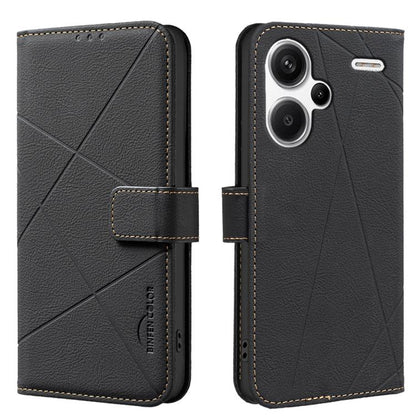 Geometric Pattern RFID Leather Phone Case, For Redmi 15 5G Global / 15 4G SEA 169.5mm, For Redmi Turbo 4 Pro, For Redmi Turbo 4, For Redmi 14C, For Redmi Note 14 5G, For Redmi Note 14 Pro 4G, For Redmi Note 14 4G 16.25mm                                ...