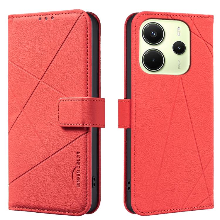 Geometric Pattern RFID Leather Phone Case, For Redmi 15 5G Global / 15 4G SEA 169.5mm, For Redmi Turbo 4 Pro, For Redmi Turbo 4, For Redmi 14C, For Redmi Note 14 5G, For Redmi Note 14 Pro 4G, For Redmi Note 14 4G 16.25mm                                ...