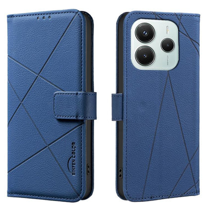 Geometric Pattern RFID Leather Phone Case, For Redmi 15 5G Global / 15 4G SEA 169.5mm, For Redmi Turbo 4 Pro, For Redmi Turbo 4, For Redmi 14C, For Redmi Note 14 5G, For Redmi Note 14 Pro 4G, For Redmi Note 14 4G 16.25mm                                ...