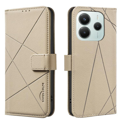 Geometric Pattern RFID Leather Phone Case, For Redmi 15 5G Global / 15 4G SEA 169.5mm, For Redmi Turbo 4 Pro, For Redmi Turbo 4, For Redmi 14C, For Redmi Note 14 5G, For Redmi Note 14 Pro 4G, For Redmi Note 14 4G 16.25mm                                ...