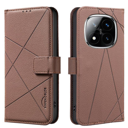 Geometric Pattern RFID Leather Phone Case, For Redmi 15 5G Global / 15 4G SEA 169.5mm, For Redmi Turbo 4 Pro, For Redmi Turbo 4, For Redmi 14C, For Redmi Note 14 5G, For Redmi Note 14 Pro 4G, For Redmi Note 14 4G 16.25mm                                ...