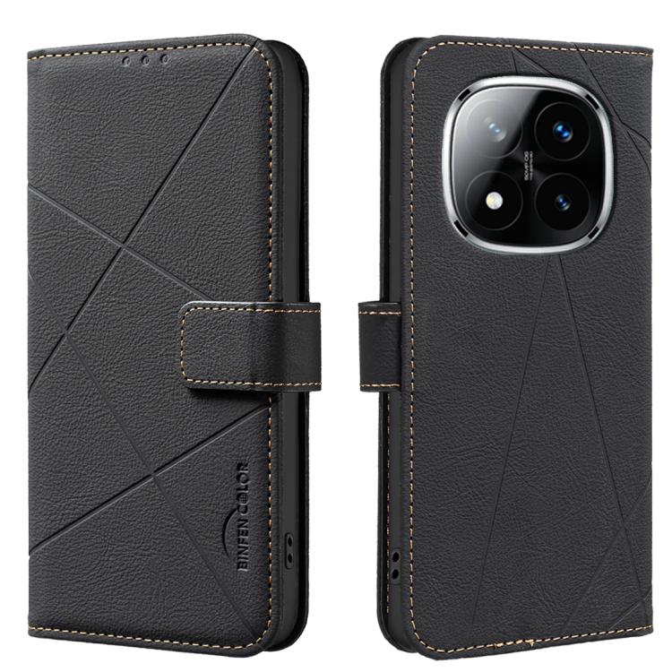 Geometric Pattern RFID Leather Phone Case, For Redmi 15 5G Global / 15 4G SEA 169.5mm, For Redmi Turbo 4 Pro, For Redmi Turbo 4, For Redmi 14C, For Redmi Note 14 5G, For Redmi Note 14 Pro 4G, For Redmi Note 14 4G 16.25mm                                ...
