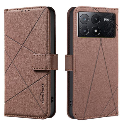 Geometric Pattern RFID Leather Phone Case, For Redmi 15 5G Global / 15 4G SEA 169.5mm, For Redmi Turbo 4 Pro, For Redmi Turbo 4, For Redmi 14C, For Redmi Note 14 5G, For Redmi Note 14 Pro 4G, For Redmi Note 14 4G 16.25mm                                ...