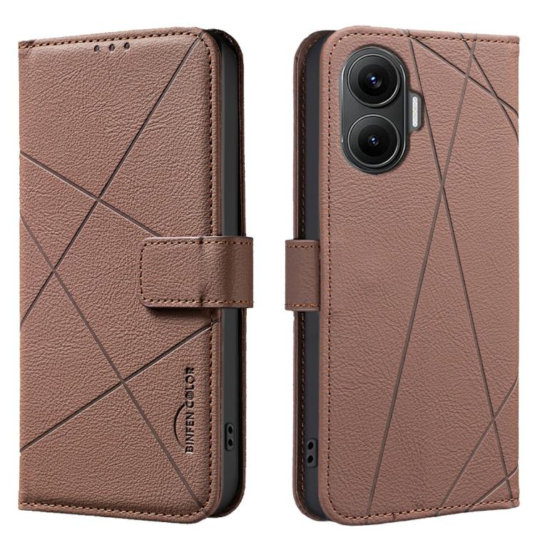 Geometric Pattern RFID Leather Phone Case, For Redmi 15 5G Global / 15 4G SEA 169.5mm, For Redmi Turbo 4 Pro, For Redmi Turbo 4, For Redmi 14C, For Redmi Note 14 5G, For Redmi Note 14 Pro 4G, For Redmi Note 14 4G 16.25mm                                ...