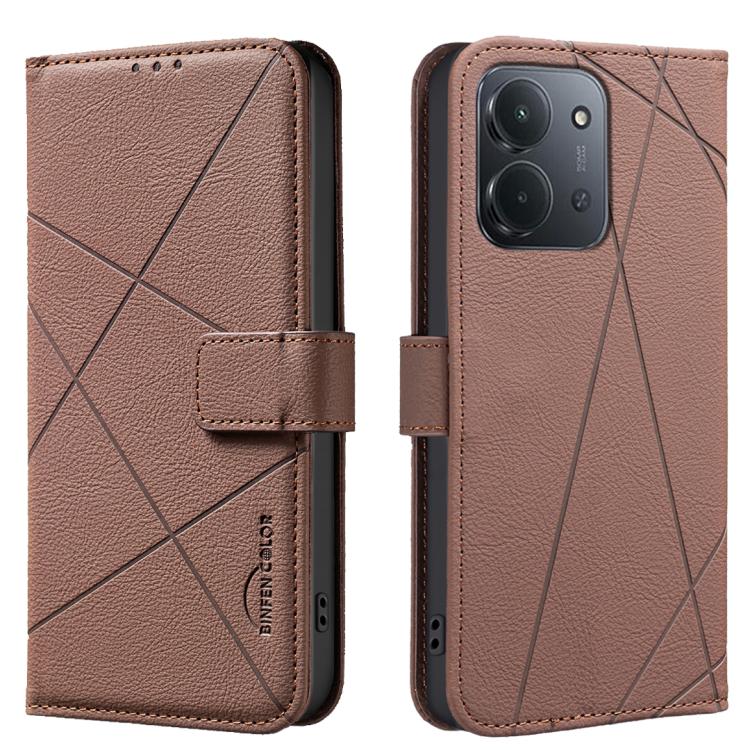 Geometric Pattern RFID Leather Phone Case, For Redmi Note 17 4G Global 169.7mm, For Redmi 15C 5G/4G Global 171/Poco C85 4G, For Redmi Note 17 Pro+ 5G Global 163.4mm, For Redmi Note 17 Pro 5G Global 163.5mm, For Redmi K90 Pro Max/K100 Pro Max 5G        ...