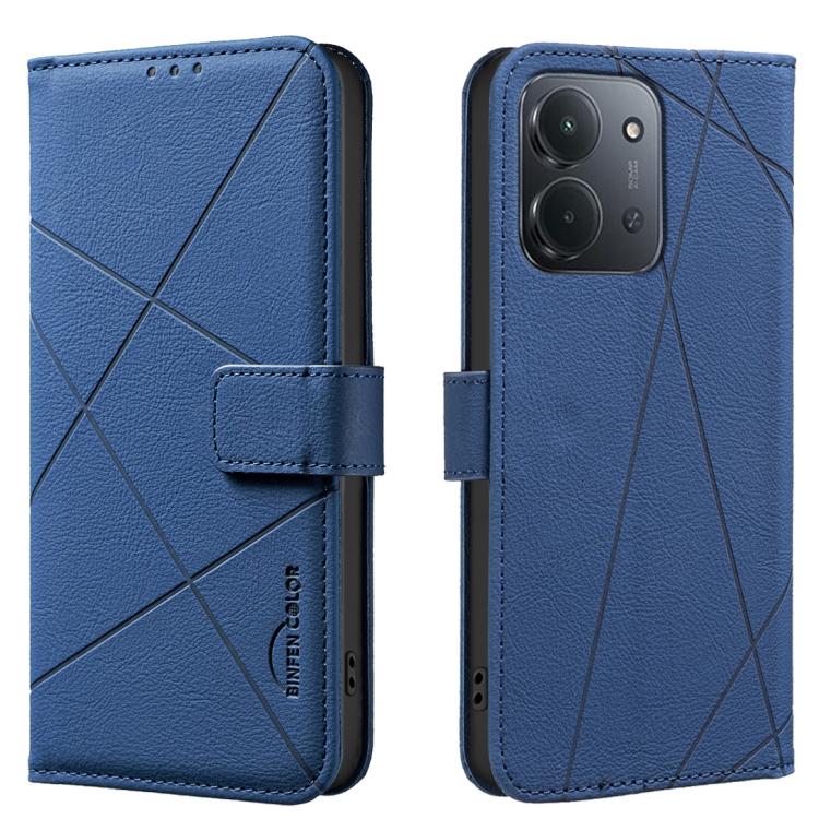 Geometric Pattern RFID Leather Phone Case, For Redmi Note 17 4G Global 169.7mm, For Redmi 15C 5G/4G Global 171/Poco C85 4G, For Redmi Note 17 Pro+ 5G Global 163.4mm, For Redmi Note 17 Pro 5G Global 163.5mm, For Redmi K90 Pro Max/K100 Pro Max 5G        ...