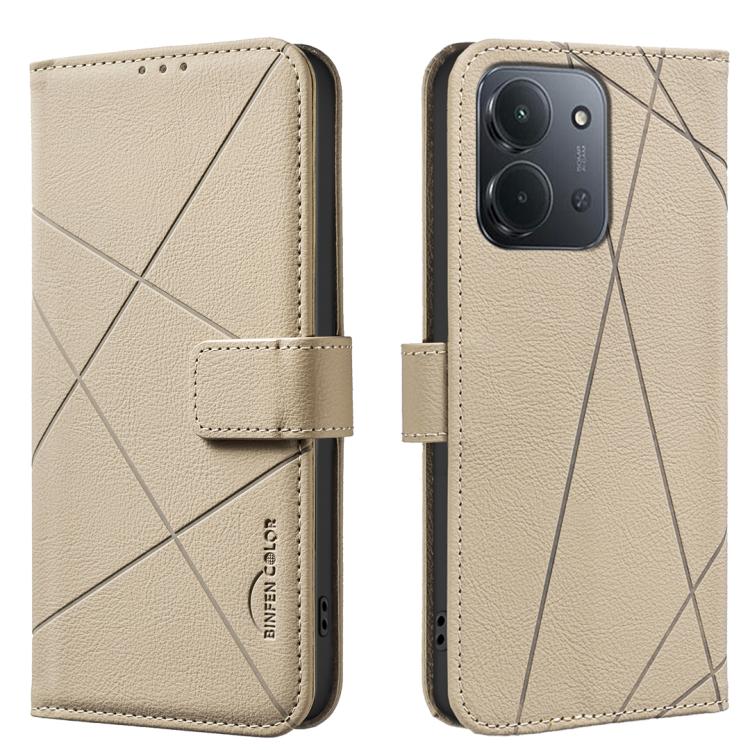 Geometric Pattern RFID Leather Phone Case, For Redmi Note 17 4G Global 169.7mm, For Redmi 15C 5G/4G Global 171/Poco C85 4G, For Redmi Note 17 Pro+ 5G Global 163.4mm, For Redmi Note 17 Pro 5G Global 163.5mm, For Redmi K90 Pro Max/K100 Pro Max 5G        ...