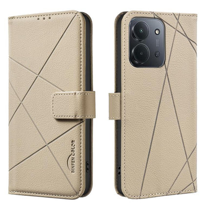 Geometric Pattern RFID Leather Phone Case, For Redmi Note 17 4G Global 169.7mm, For Redmi 15C 5G/4G Global 171/Poco C85 4G, For Redmi Note 17 Pro+ 5G Global 163.4mm, For Redmi Note 17 Pro 5G Global 163.5mm, For Redmi K90 Pro Max/K100 Pro Max 5G        ...