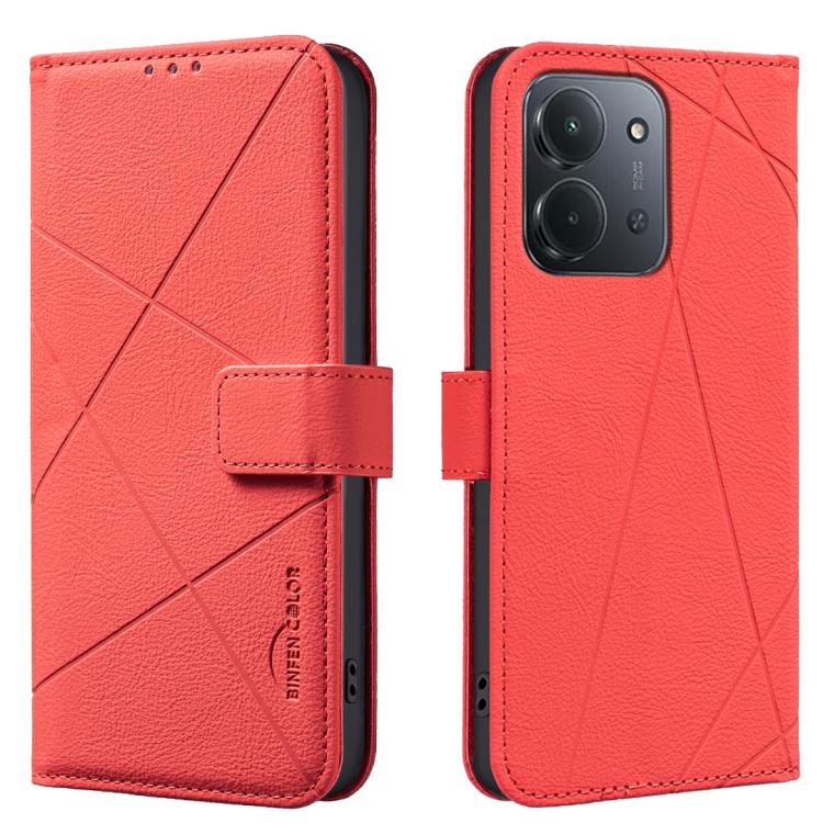 Geometric Pattern RFID Leather Phone Case, For Redmi Note 17 4G Global 169.7mm, For Redmi 15C 5G/4G Global 171/Poco C85 4G, For Redmi Note 17 Pro+ 5G Global 163.4mm, For Redmi Note 17 Pro 5G Global 163.5mm, For Redmi K90 Pro Max/K100 Pro Max 5G        ...