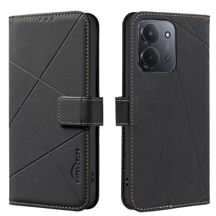 Geometric Pattern RFID Leather Phone Case, For Redmi Note 17 4G Global 169.7mm, For Redmi 15C 5G/4G Global 171/Poco C85 4G, For Redmi Note 17 Pro+ 5G Global 163.4mm, For Redmi Note 17 Pro 5G Global 163.5mm, For Redmi K90 Pro Max/K100 Pro Max 5G        ...
