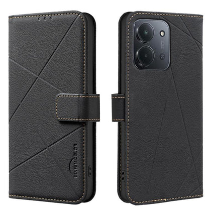 Geometric Pattern RFID Leather Phone Case, For Redmi Note 17 4G Global 169.7mm, For Redmi 15C 5G/4G Global 171/Poco C85 4G, For Redmi Note 17 Pro+ 5G Global 163.4mm, For Redmi Note 17 Pro 5G Global 163.5mm, For Redmi K90 Pro Max/K100 Pro Max 5G        ...