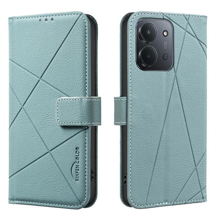 Geometric Pattern RFID Leather Phone Case, For Redmi Note 17 4G Global 169.7mm, For Redmi 15C 5G/4G Global 171/Poco C85 4G, For Redmi Note 17 Pro+ 5G Global 163.4mm, For Redmi Note 17 Pro 5G Global 163.5mm, For Redmi K90 Pro Max/K100 Pro Max 5G        ...