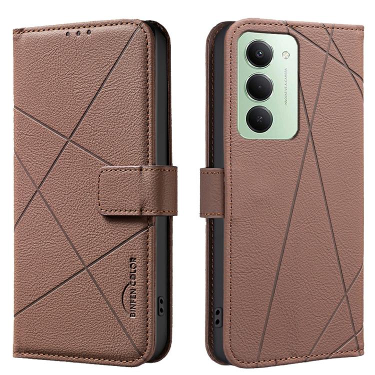 Geometric Pattern RFID Leather Phone Case, For Redmi 15 5G Global / 15 4G SEA 169.5mm, For Redmi Turbo 4 Pro, For Redmi Turbo 4, For Redmi 14C, For Redmi Note 14 5G, For Redmi Note 14 Pro 4G, For Redmi Note 14 4G 16.25mm                                ...
