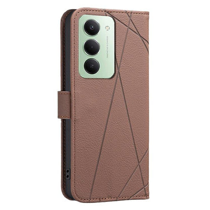 Geometric Pattern RFID Leather Phone Case, For Redmi 15 5G Global / 15 4G SEA 169.5mm, For Redmi Turbo 4 Pro, For Redmi Turbo 4, For Redmi 14C, For Redmi Note 14 5G, For Redmi Note 14 Pro 4G, For Redmi Note 14 4G 16.25mm                                ...