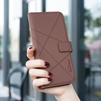 Geometric Pattern RFID Leather Phone Case, For Redmi 15 5G Global / 15 4G SEA 169.5mm, For Redmi Turbo 4 Pro, For Redmi Turbo 4, For Redmi 14C, For Redmi Note 14 5G, For Redmi Note 14 Pro 4G, For Redmi Note 14 4G 16.25mm                                ...