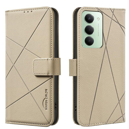 Geometric Pattern RFID Leather Phone Case, For Redmi 15 5G Global / 15 4G SEA 169.5mm, For Redmi Turbo 4 Pro, For Redmi Turbo 4, For Redmi 14C, For Redmi Note 14 5G, For Redmi Note 14 Pro 4G, For Redmi Note 14 4G 16.25mm                                ...