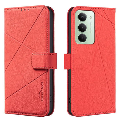 Geometric Pattern RFID Leather Phone Case, For Redmi 15 5G Global / 15 4G SEA 169.5mm, For Redmi Turbo 4 Pro, For Redmi Turbo 4, For Redmi 14C, For Redmi Note 14 5G, For Redmi Note 14 Pro 4G, For Redmi Note 14 4G 16.25mm                                ...