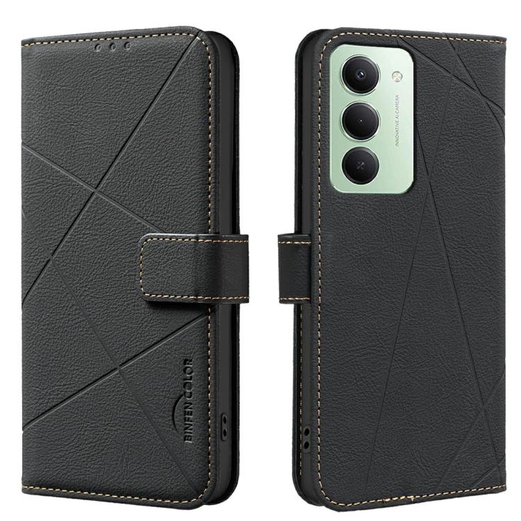 Geometric Pattern RFID Leather Phone Case, For Redmi 15 5G Global / 15 4G SEA 169.5mm, For Redmi Turbo 4 Pro, For Redmi Turbo 4, For Redmi 14C, For Redmi Note 14 5G, For Redmi Note 14 Pro 4G, For Redmi Note 14 4G 16.25mm                                ...