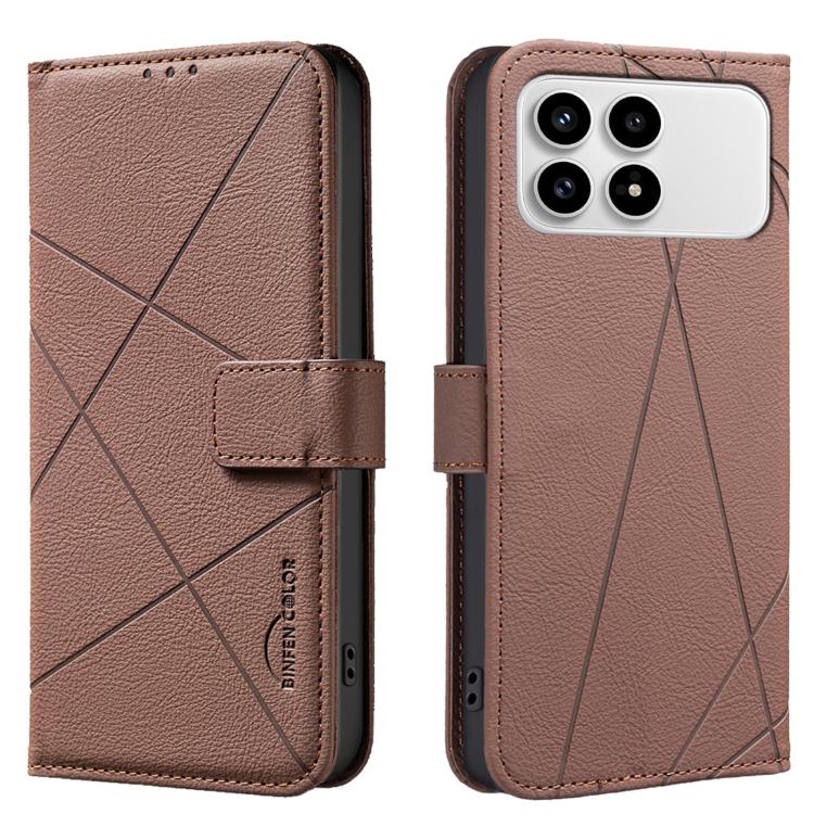 Geometric Pattern RFID Leather Phone Case, For Redmi Note 17 4G Global 169.7mm, For Redmi 15C 5G/4G Global 171/Poco C85 4G, For Redmi Note 17 Pro+ 5G Global 163.4mm, For Redmi Note 17 Pro 5G Global 163.5mm, For Redmi K90 Pro Max/K100 Pro Max 5G        ...