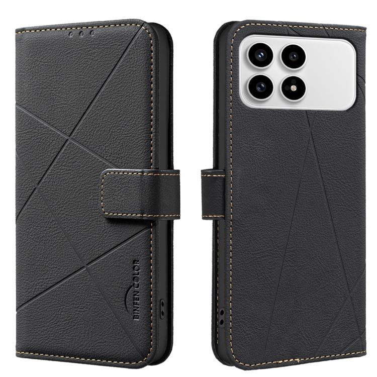 Geometric Pattern RFID Leather Phone Case, For Redmi Note 17 4G Global 169.7mm, For Redmi 15C 5G/4G Global 171/Poco C85 4G, For Redmi Note 17 Pro+ 5G Global 163.4mm, For Redmi Note 17 Pro 5G Global 163.5mm, For Redmi K90 Pro Max/K100 Pro Max 5G        ...