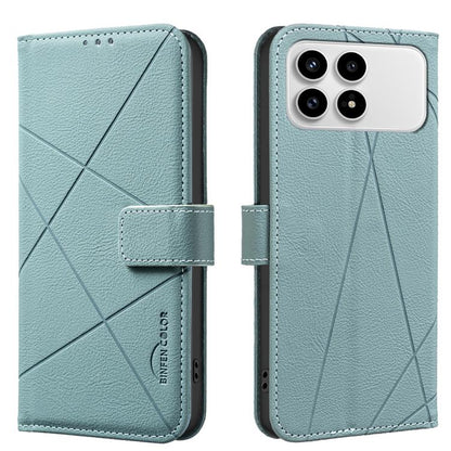 Geometric Pattern RFID Leather Phone Case, For Redmi Note 17 4G Global 169.7mm, For Redmi 15C 5G/4G Global 171/Poco C85 4G, For Redmi Note 17 Pro+ 5G Global 163.4mm, For Redmi Note 17 Pro 5G Global 163.5mm, For Redmi K90 Pro Max/K100 Pro Max 5G        ...