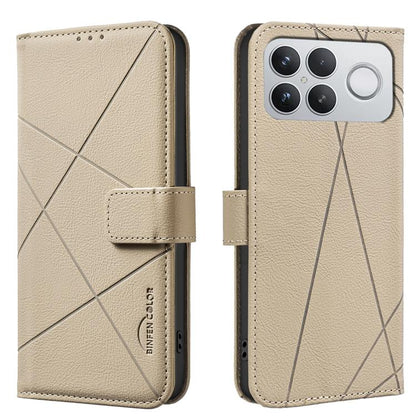 Geometric Pattern RFID Leather Phone Case, For Redmi Note 17 4G Global 169.7mm, For Redmi 15C 5G/4G Global 171/Poco C85 4G, For Redmi Note 17 Pro+ 5G Global 163.4mm, For Redmi Note 17 Pro 5G Global 163.5mm, For Redmi K90 Pro Max/K100 Pro Max 5G        ...