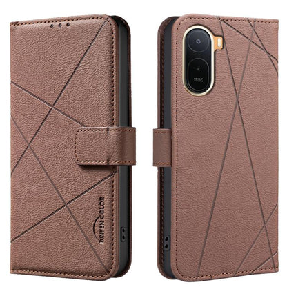 Geometric Pattern RFID Leather Phone Case, For Redmi Note 17 4G Global 169.7mm, For Redmi 15C 5G/4G Global 171/Poco C85 4G, For Redmi Note 17 Pro+ 5G Global 163.4mm, For Redmi Note 17 Pro 5G Global 163.5mm, For Redmi K90 Pro Max/K100 Pro Max 5G        ...