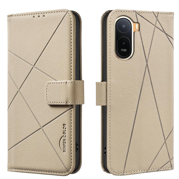 Geometric Pattern RFID Leather Phone Case, For Redmi Note 17 4G Global 169.7mm, For Redmi 15C 5G/4G Global 171/Poco C85 4G, For Redmi Note 17 Pro+ 5G Global 163.4mm, For Redmi Note 17 Pro 5G Global 163.5mm, For Redmi K90 Pro Max/K100 Pro Max 5G        ...
