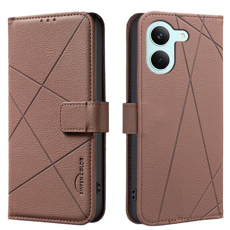 Geometric Pattern RFID Leather Phone Case, For Redmi Note 17 4G Global 169.7mm, For Redmi 15C 5G/4G Global 171/Poco C85 4G, For Redmi Note 17 Pro+ 5G Global 163.4mm, For Redmi Note 17 Pro 5G Global 163.5mm, For Redmi K90 Pro Max/K100 Pro Max 5G        ...
