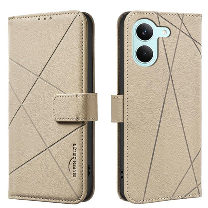 Geometric Pattern RFID Leather Phone Case, For Redmi Note 17 4G Global 169.7mm, For Redmi 15C 5G/4G Global 171/Poco C85 4G, For Redmi Note 17 Pro+ 5G Global 163.4mm, For Redmi Note 17 Pro 5G Global 163.5mm, For Redmi K90 Pro Max/K100 Pro Max 5G        ...